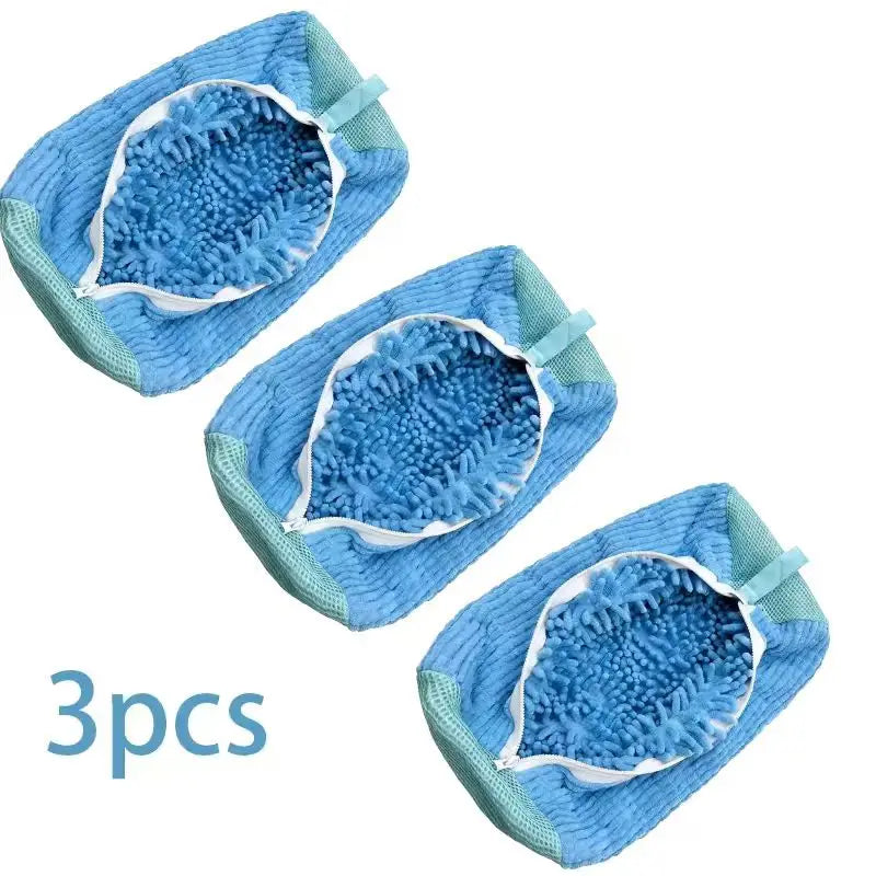 Reusable Shoe Wash Bag with Secure Zip Closure
