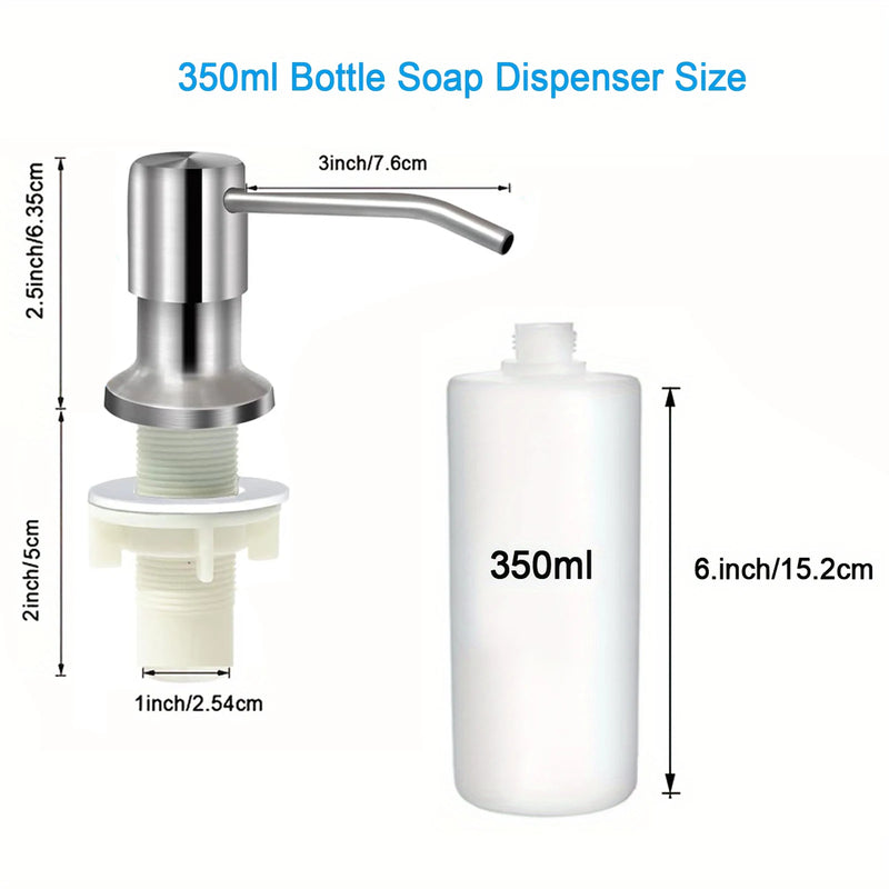 Built-In Kitchen Sink Soap Dispenser with Extension Kit