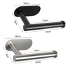 No-Drill Stainless Steel Wall-Mounted Toilet Paper Holder