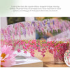Pink and purple floral vine pattern decorative PET tape used for journaling and crafts