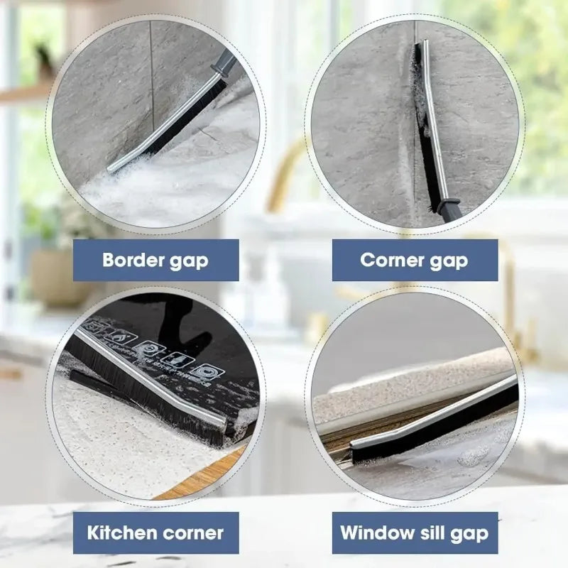 Hard-Bristled Crevice Cleaning Brush for Tight Spaces and Grout