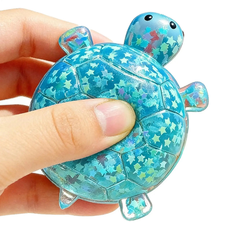Glitter Turtle Squeeze Toy