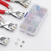 Metal Sewing Buttons with Installation Pliers (50-Piece Set)
