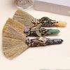 Natural Crystal Witch Broom for Cleansing and Feng Shui