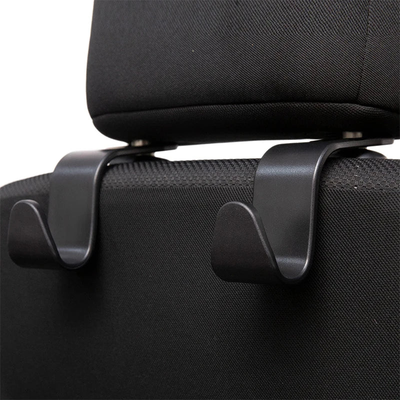 Car Seat Back Hooks with Headrest Hanger for Organizing Bags and Groceries