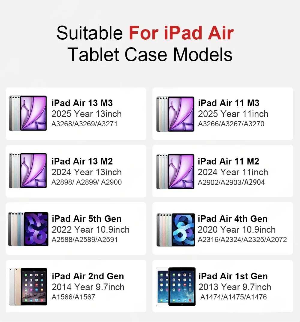 Premium Silicone Folio Case for iPad