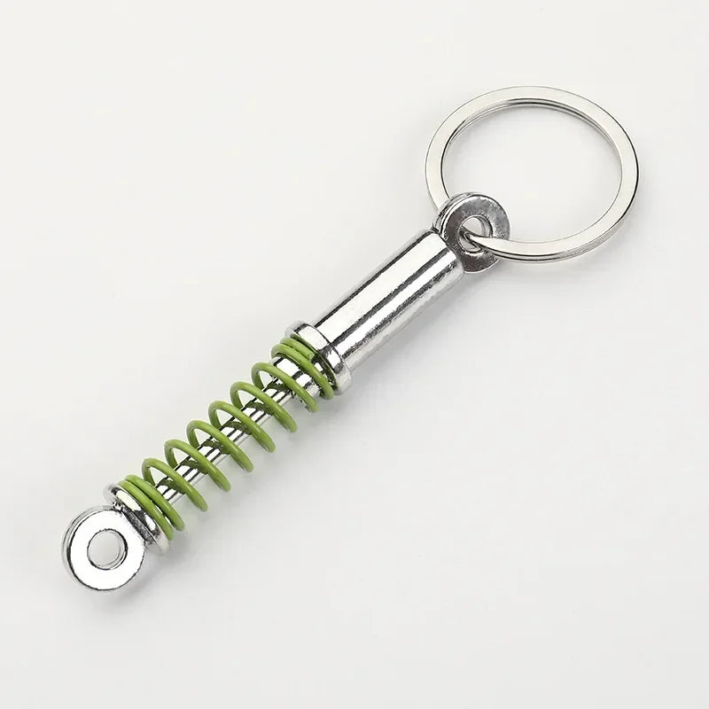 Gearbox Keychain with Turbo Hub and Brake Disc Pendant
