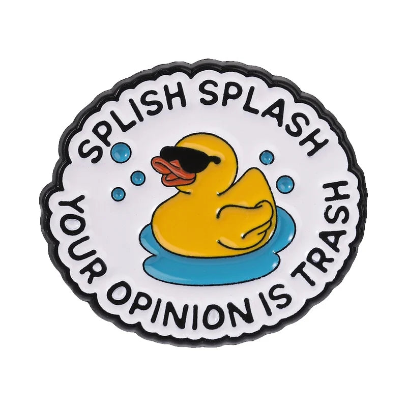 Leaving Reality Entering Fiction Enamel Pin