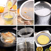 A series of images showing a 304 stainless steel mesh screen used for various applications like grating, filtering liquids, a