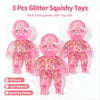 Glitter Squishy Fidget Toy - Slow Rebound Stress Relief for Kids and Adults