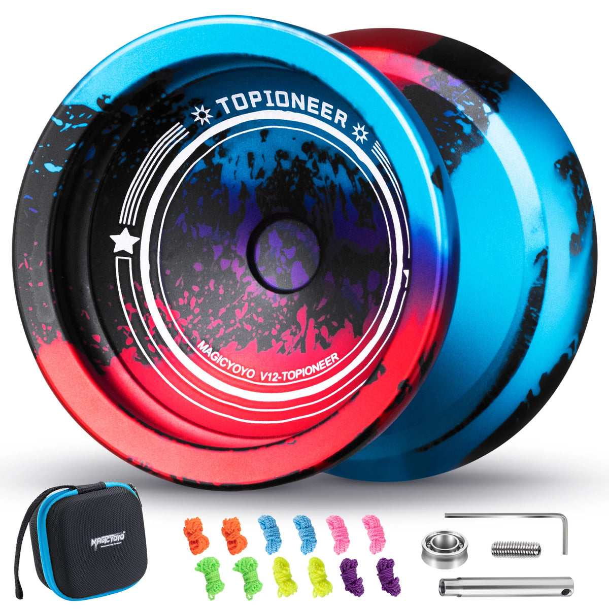 Pro Aluminum Alloy Dual-Function Yo-Yo with Finger Spin Design