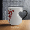 Heart-Shaped Color-Changing Ceramic Mug