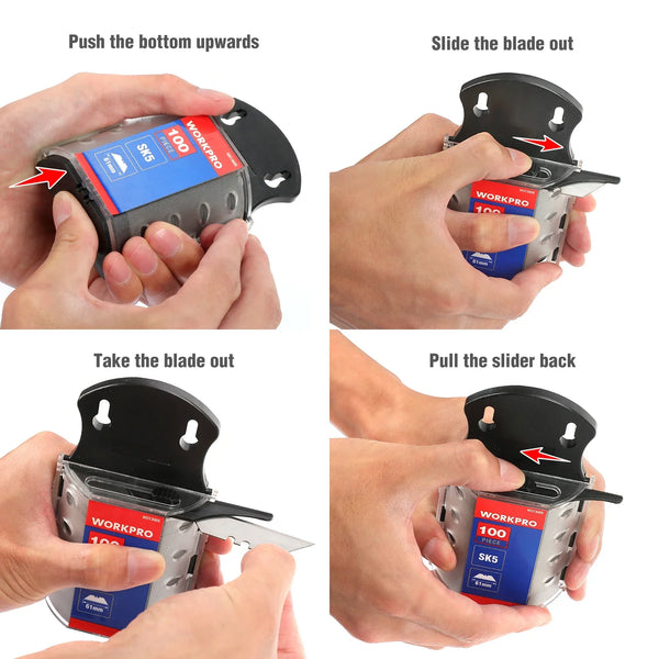 SK5 Steel Utility Knife Blades (T-Shaped, Heavy-Duty)