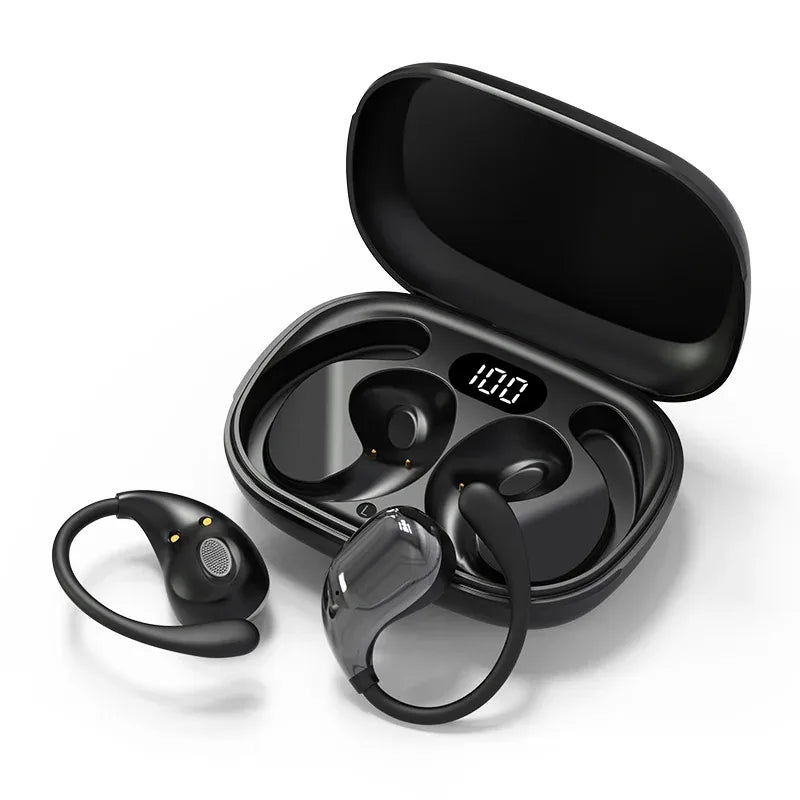 Bluetooth 5.4 Wireless Earphones with Ear Hook – Hi-Fi Sound, IPX5 Waterproof
