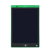 Gradesetztes LCD-Zeichen-Tablet in Grün mit schwarzem Bildschirm und silbernen Tasten