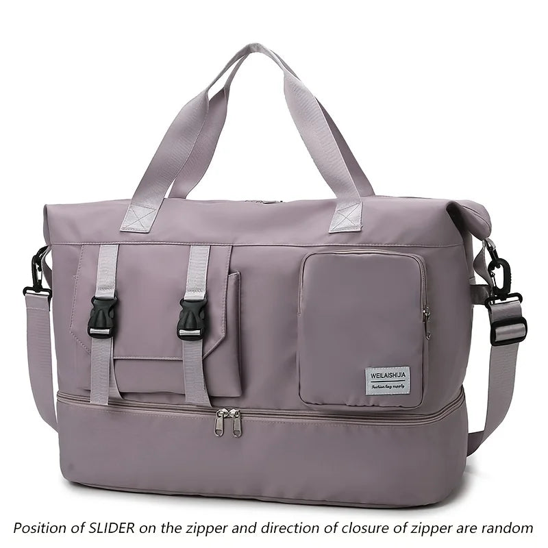 Spacious Travel Duffel Bag with Shoe Compartment