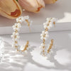 Pendientes Gota de Girasol con Cuentas Estilo Bohemio