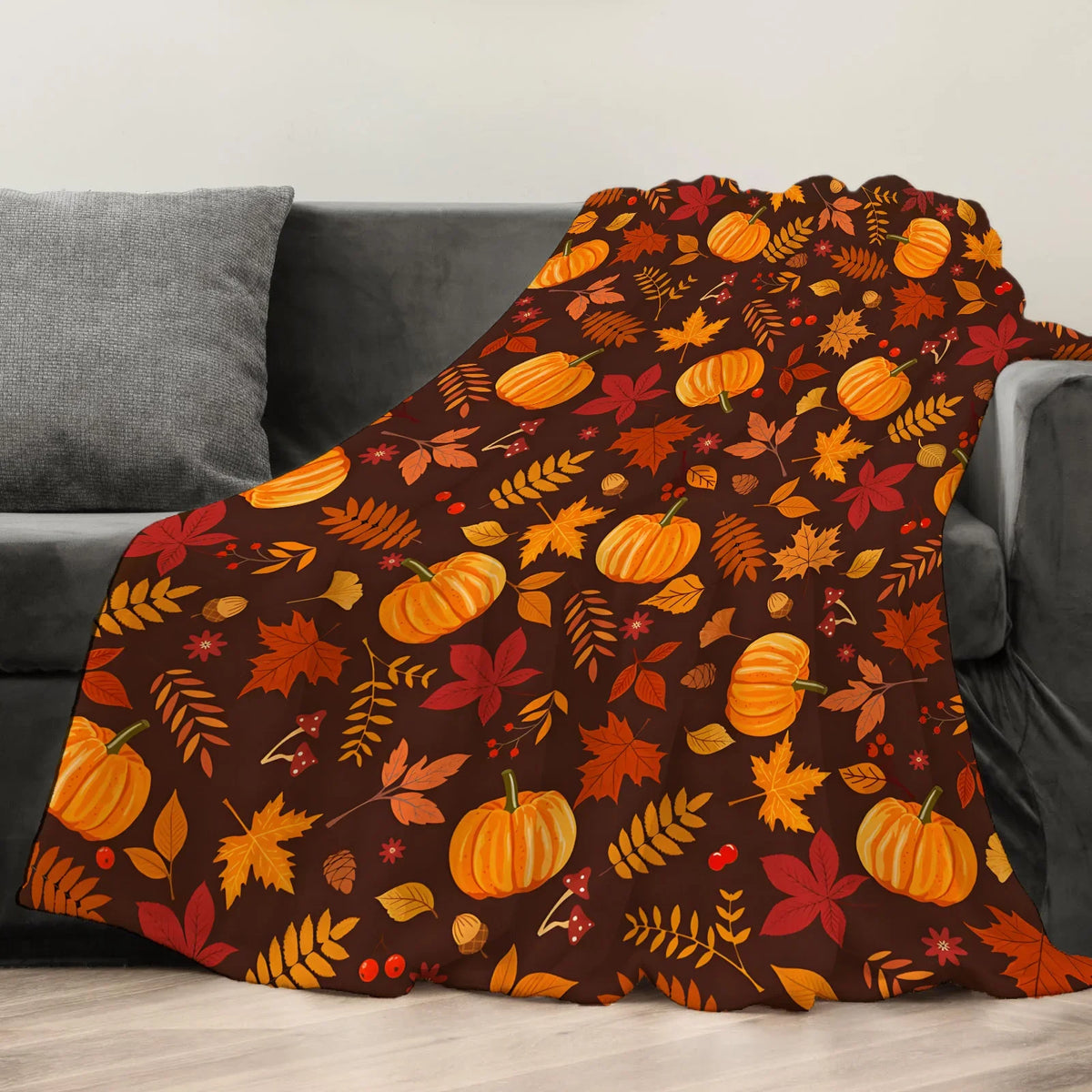 Vibrant Gradient Fleece Throw Blanket with Artistic Portraits