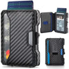 Slim RFID-Blocking Pop-Up Card Wallet with Money Clip