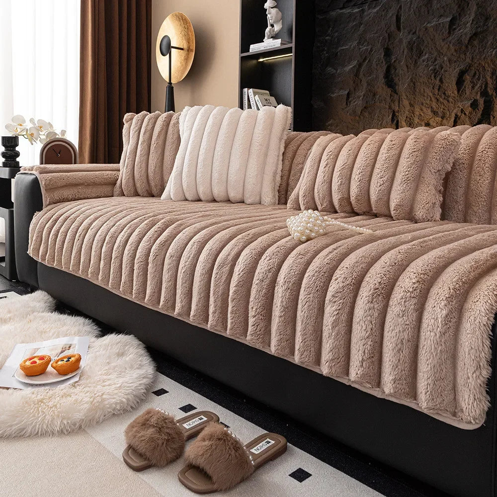 Plush Non-Slip Sofa Cushion for Warmth and Protection