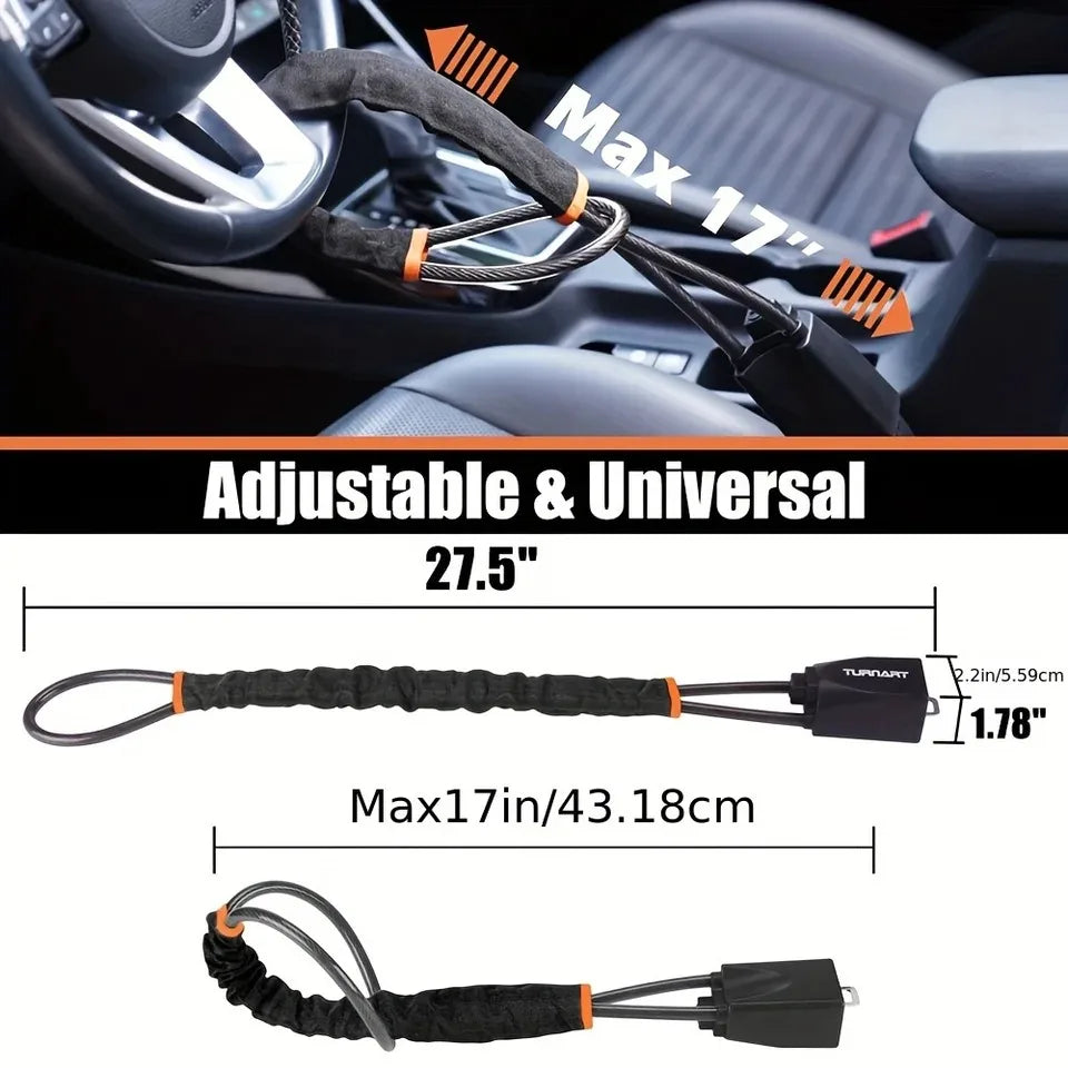 Universal Adjustable Steering Wheel Lock for Car Theft Prevention