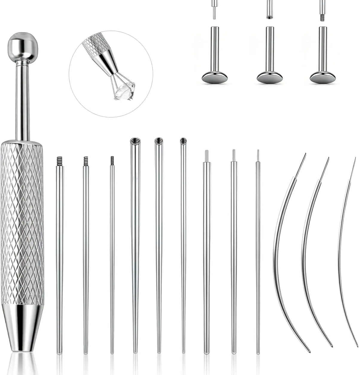 Stainless Steel Jewelry Piercing Tool Kit