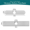 Two rectangular diatomite faucet mats are shown, measuring 40cm and 60cm long with a thickness of 10cm.