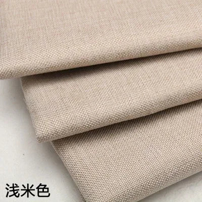 Premium Cotton-Linen Upholstery Fabric – Solid Colors, Durable & Versatile
