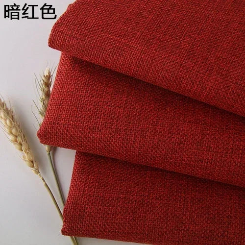 Premium Cotton-Linen Upholstery Fabric – Solid Colors, Durable & Versatile
