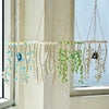Crystal Willow Suncatcher Wind Chime in Natural Stone Finish