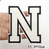 Large White Letter Patch for DIY Clothing Customization