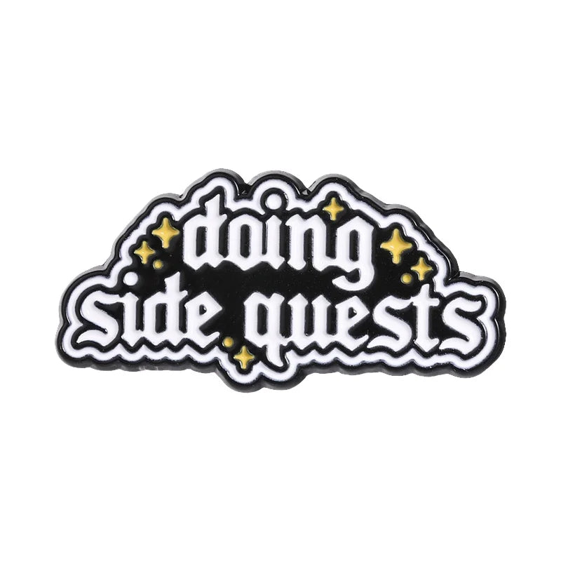 Leaving Reality Entering Fiction Enamel Pin