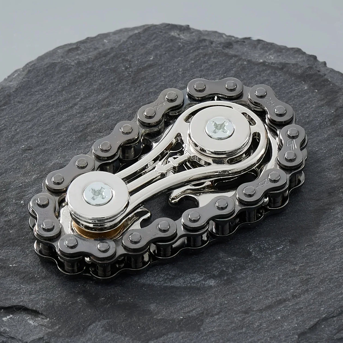 Metal Chain Sprocket Fidget Spinner for Stress Relief