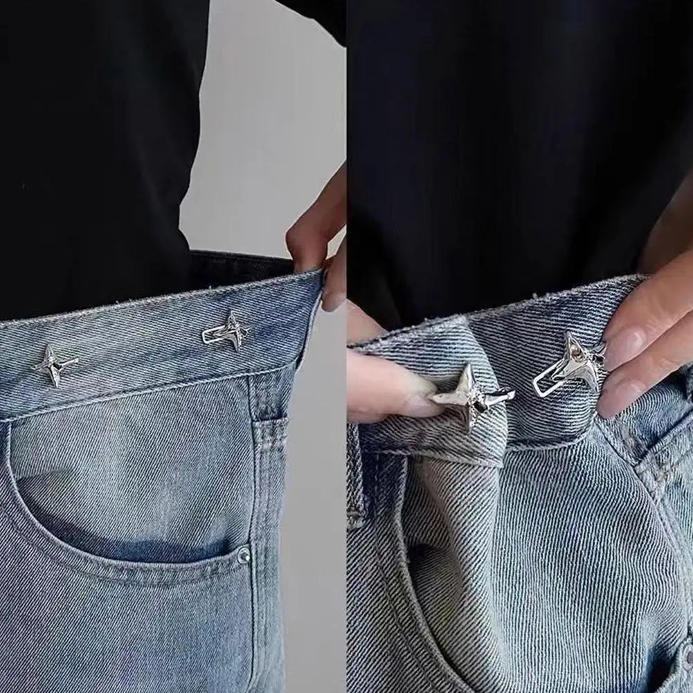 Adjustable Four-Point Star Waist Tightening Buckle