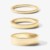 Minimalist Gold-Plated Stacking Ring Set