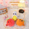 Cute interactive plush fruit metronome toy featuring various fruits like strawberry and orange.