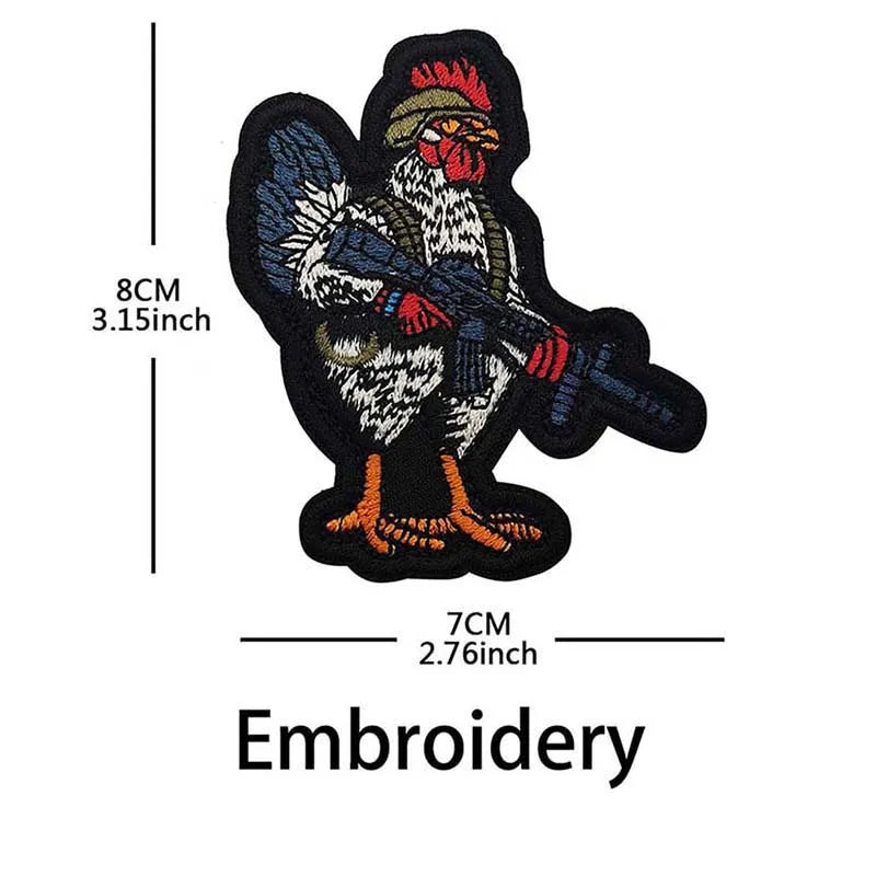 Quirky Animal Applique Patches with Hook and Loop Backing