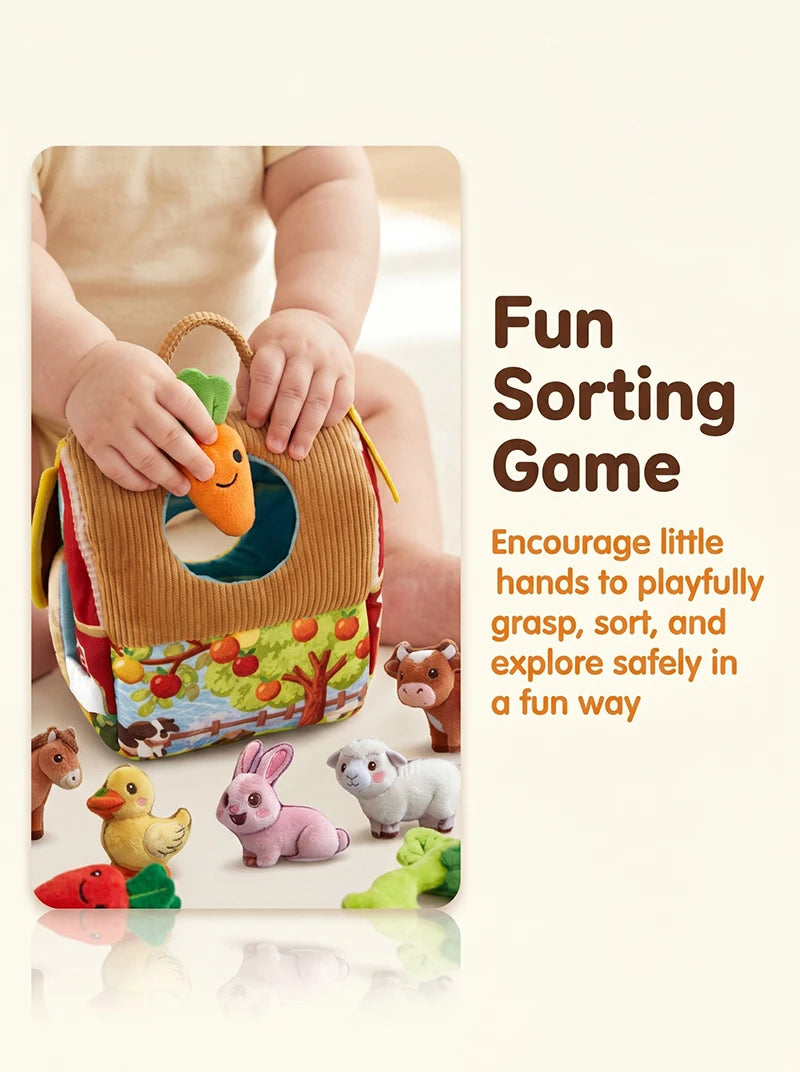 Montessori Carrot Pluck & Sort Sensory Toy Set