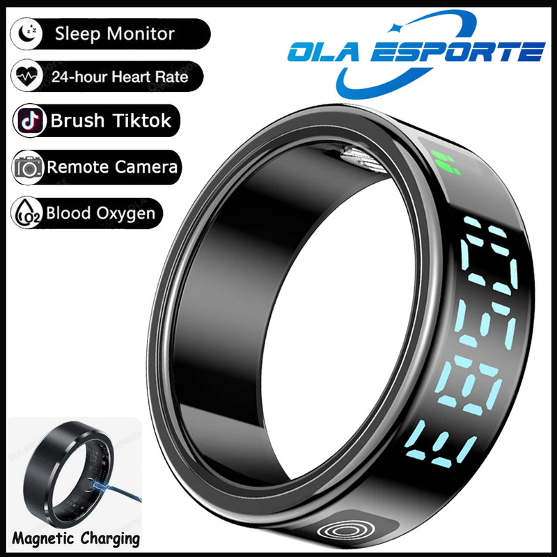 Smart Health Ring with LED Display