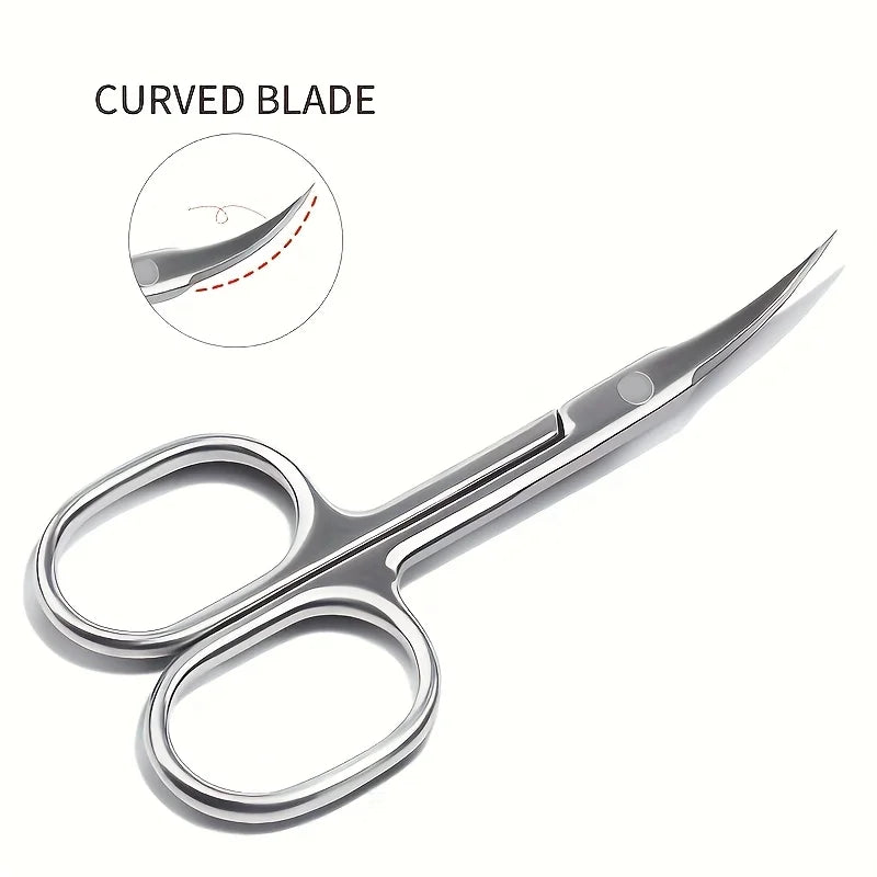 Premium Stainless Steel Cuticle Scissors with Curved Blade