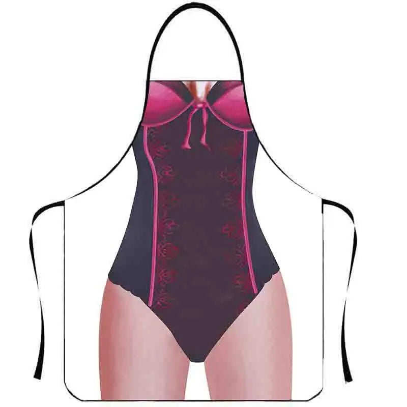 Novelty Bikini Apron for Men – Fun Kitchen & Cleaning Apron