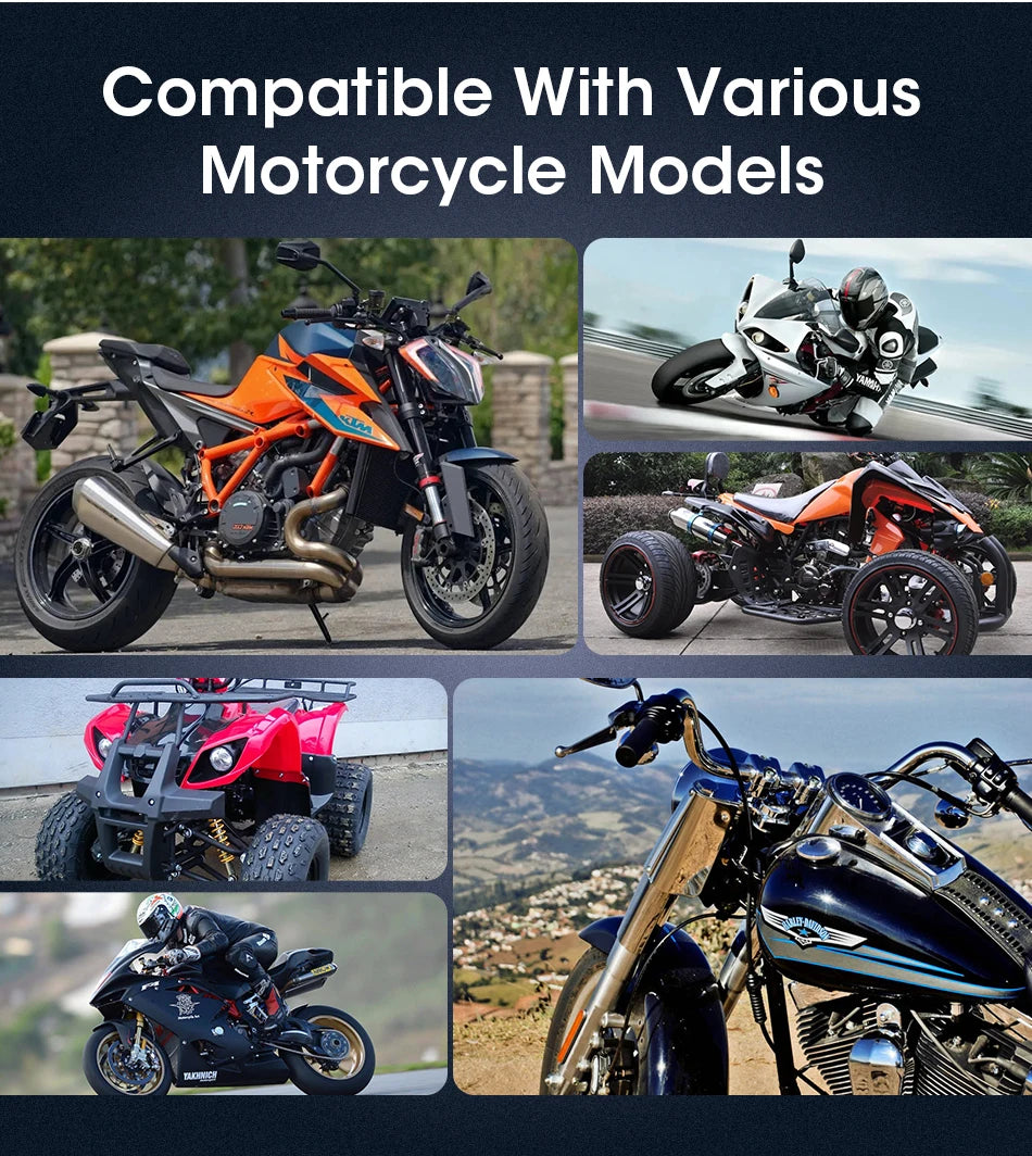 5/6.25 Inch Waterproof Motorcycle GPS with CarPlay and Android Auto