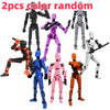 Multi-Jointed Action Robot Figure with Dog Companion