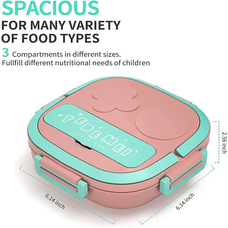 Insulated Stainless Steel Bento Lunch Box for Kids