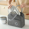 3-Piece Insulated Lunch Box Set with Reusable Cutlery