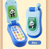 Kids' Cartoon Flip Phone Toy with Music and Learning Games