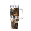 Insulated stainless steel tumbler featuring a collage of photos and the name Rafe Camero