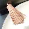 Faux Leather Tassel Fringe Craft Pendants (Set of 5)