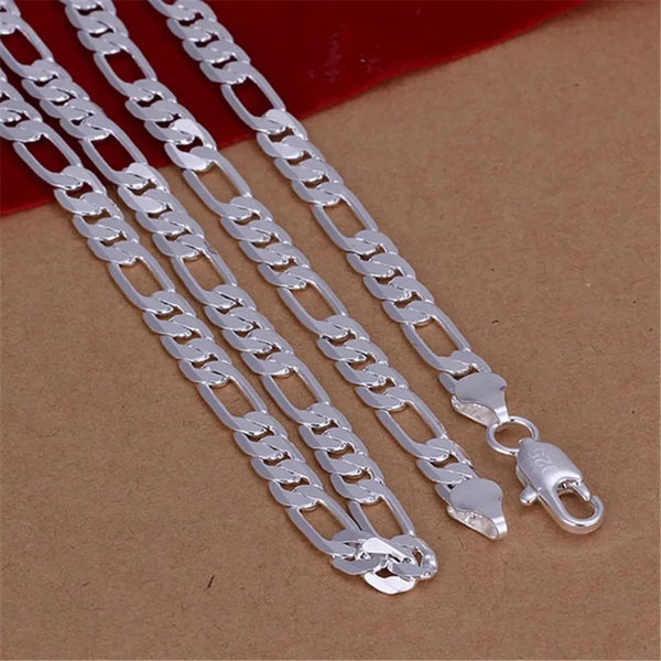 925 Sterlingsilber Flachkette Halskette