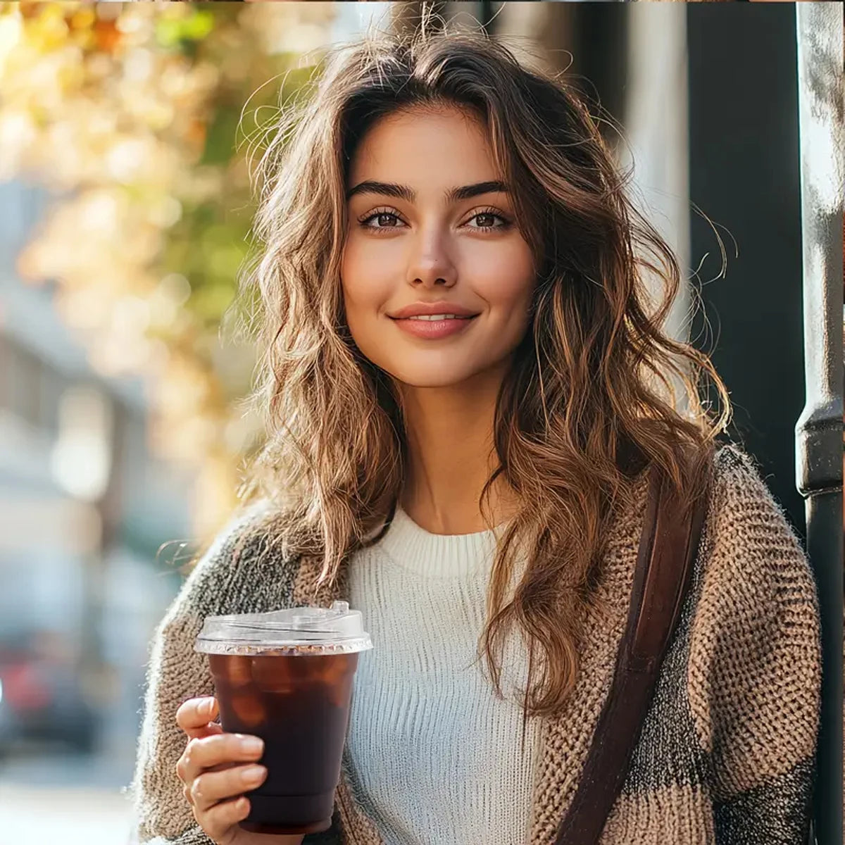 Clear Disposable Plastic Cups with Lids for Iced Drinks